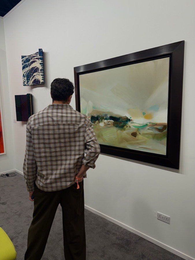 Marco at an art gallery